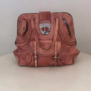 Alexander McQueen Pink Leather Tote Bag